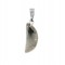Labradorite natural semi precious stone hanging half moon 20x8mm