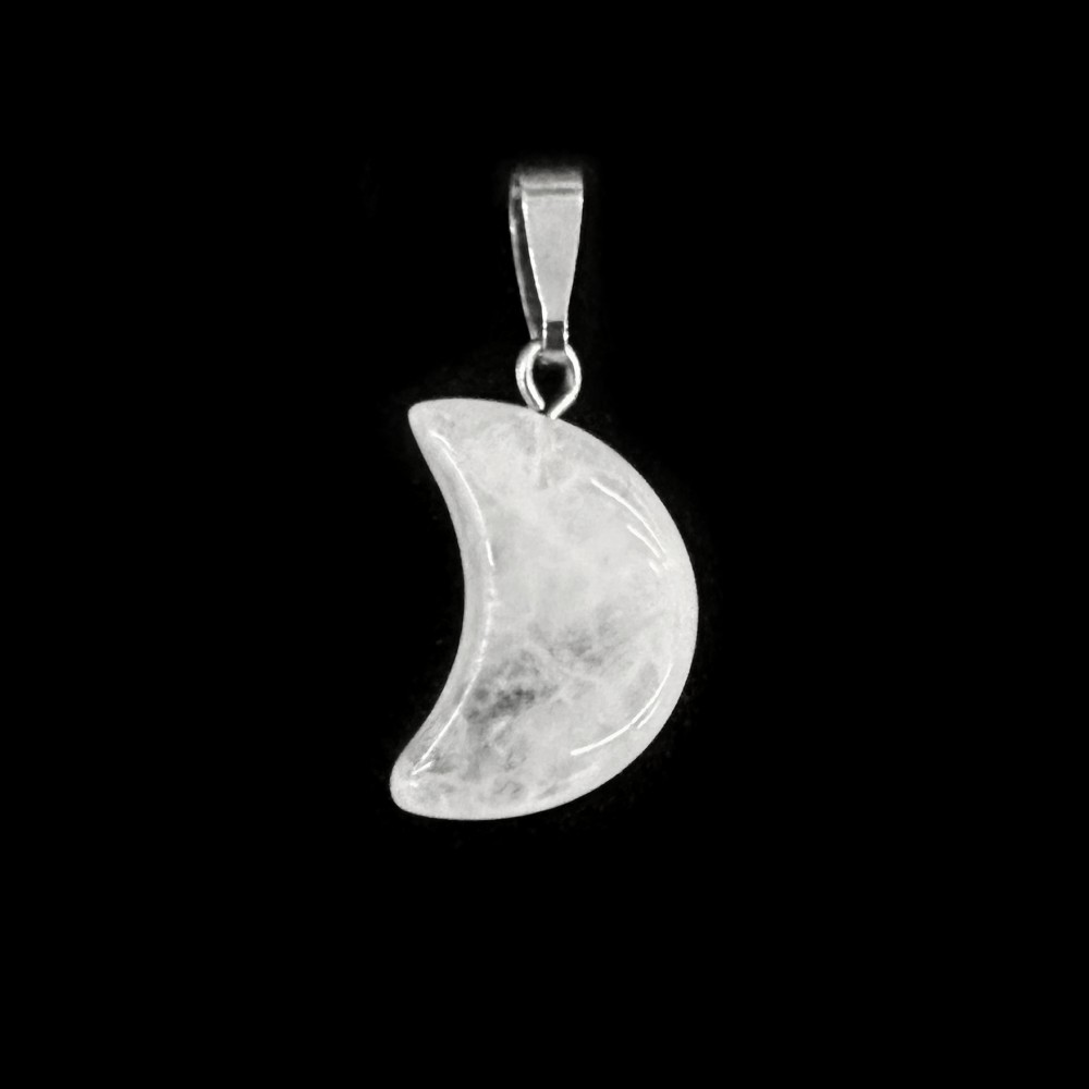 Χαλαζίας λευκός (White Quartz) φυσικός ημιπολύτιμος λίθος κρεμαστό