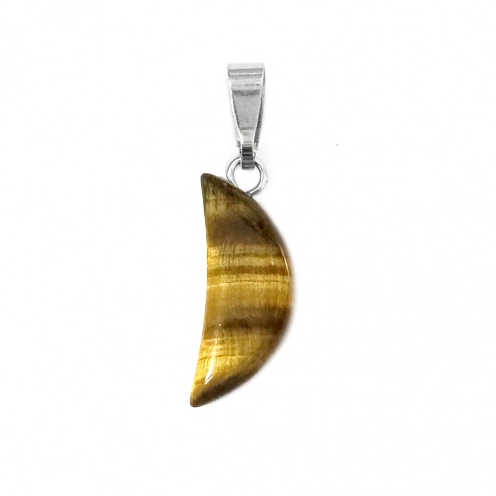 Μάτι της Τίγρης (Tiger Eye) φυσικός ημιπολύτιμος λίθος κρεμαστό