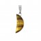 Tiger Eye natural semi precious stone hanging half moon 20x8mm