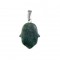 Αχάτης Βρυώδης (Moss Grass Agate) φυσικός ημιπολύτιμος λίθος κρεμαστό Hamsa 20x15mm