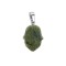 Nephrite natural semi precious hanging stone Hamsa 20x15mm