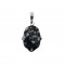 Οψιδιανός Χιονονιφάδα (Obsidian Snowflake) φυσικός ημιπολύτιμος λίθος κρεμαστό Hamsa 20x15mm