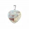 Imperial Jasper sea sediment sky blue natural semi precious stone hanging heart 20mm