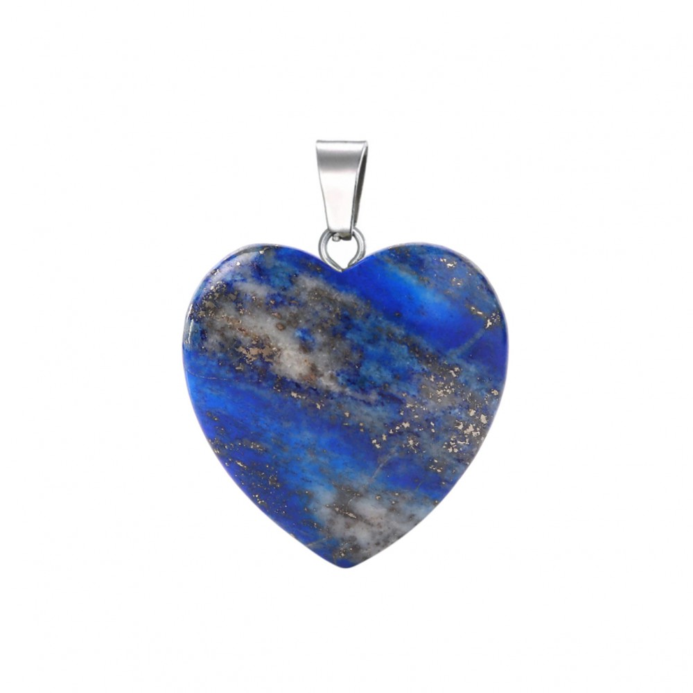 Λάπις Λάζουλι (Lapis Lazuli) φυσικός ημιπολύτιμος λίθος καρδιά κρεμαστή 15mm / 20mm Καρδιά Κρεμαστοί Λίθοι