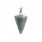 Labradorite natural semi precious hanging stone hexagonal cone 23x15mm