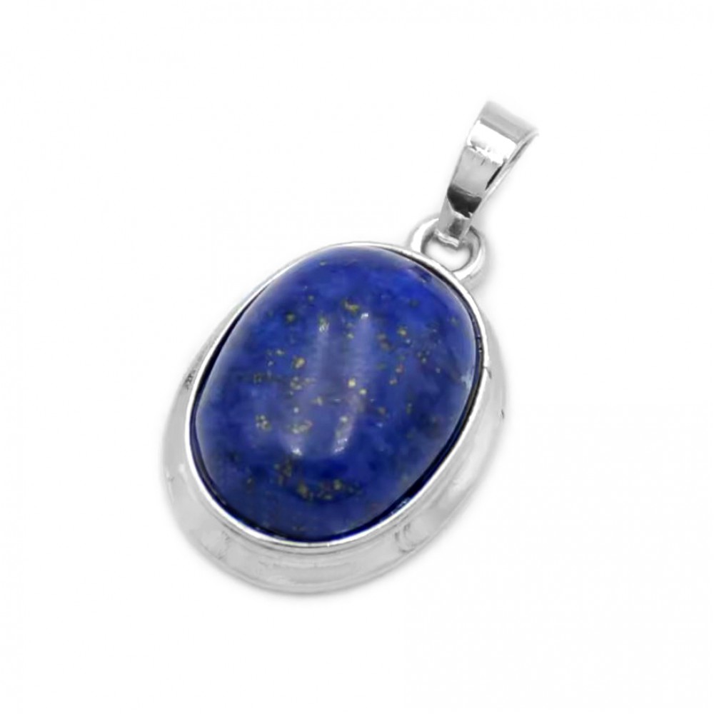 Λάπις Λάζουλι (Lapis Lazuli) φυσικός ημιπολύτιμος λίθος οβάλ με καστόνι κρεμαστό 22x17mm Οβάλ Κρεμαστοί Λίθοι