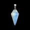 Moonstone hanging stone hexagonal pendulum 30x15mm