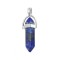Lapis Lazuli natural semi precious hanging stone hexagonal prism double point 40mm