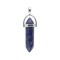Sodalite dark natural semi precious hanging stone hexagonal prism double point 40mm
