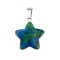 Azurite natural semi precious hanging stone star 20mm