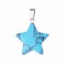 Howlite light blue natural semi precious hanging stone star 20mm