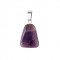 Amethyst natural semi precious hanging stone trapezium shape 22x17mm