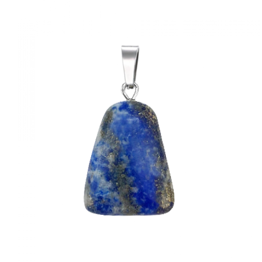Λάπις Λάζουλι (Lapis Lazuli) φυσικός ημιπολύτιμος λίθος κρεμαστό σε σχήμα τραπέζιο 22x17mm Τραπέζιο Κρεμαστοί Λίθοι