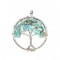 Amazonite natural semi precious stones hanging handmade Tree of Life 30mm