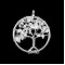 Clear White Quartz natural semi precious stones hanging handmade Tree of Life 30mm