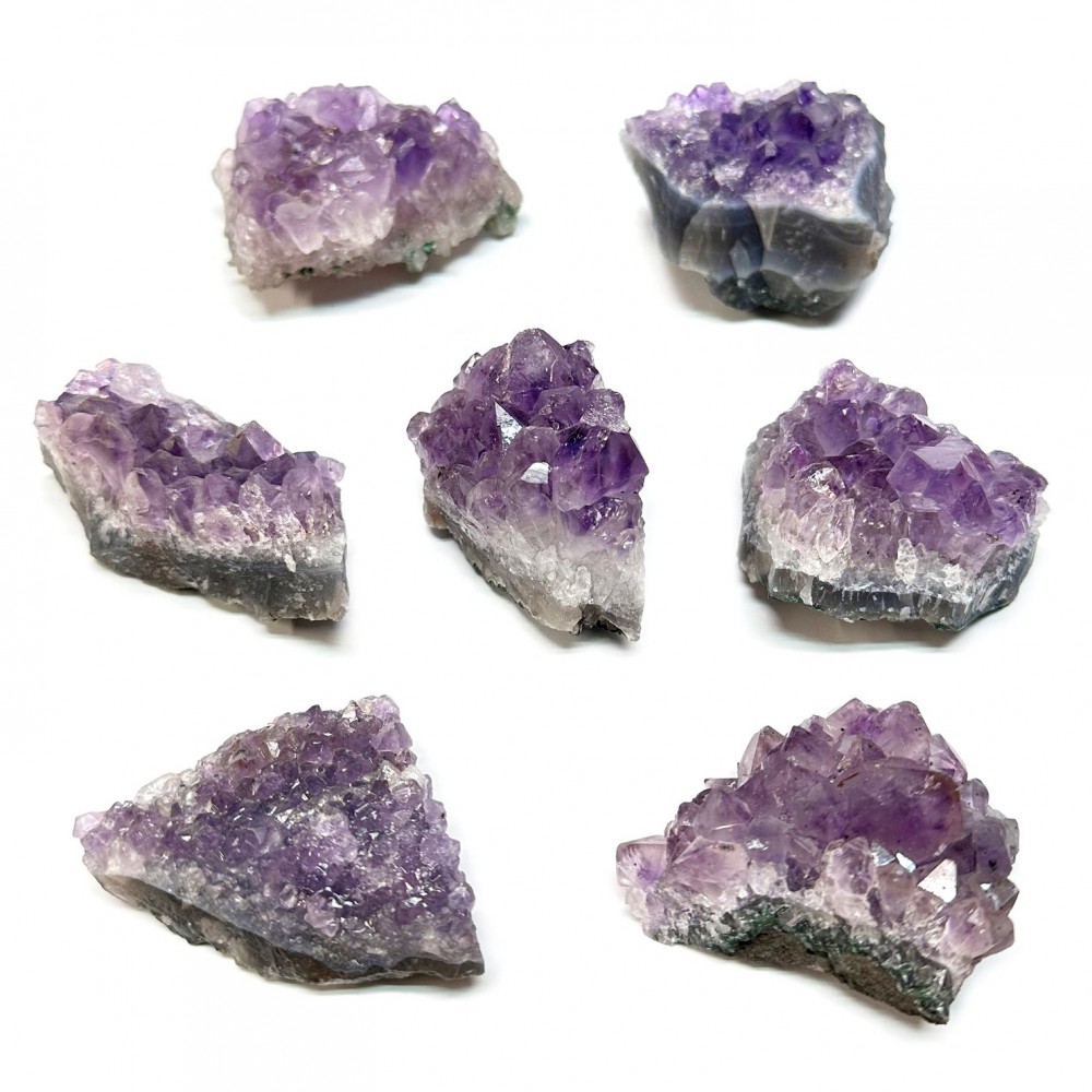 Amethyst purple irregular rough natural semi precious stone 5.5cm ∽ 6.5cm Decorative Stones