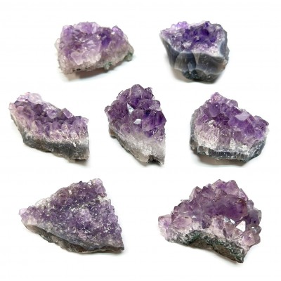 Amethyst purple irregular rough natural semi precious stone 5.5cm ∽ 6.5cm