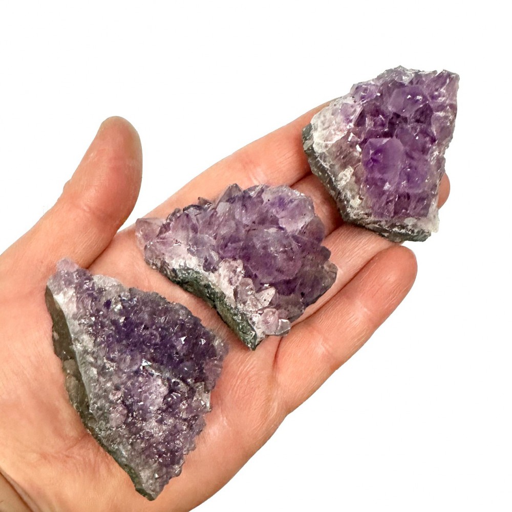 Amethyst purple irregular rough natural semi precious stone 5.5cm ∽ 6.5cm Decorative Stones