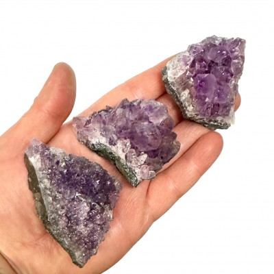 Amethyst purple irregular rough natural semi precious stone 5.5cm ∽ 6.5cm