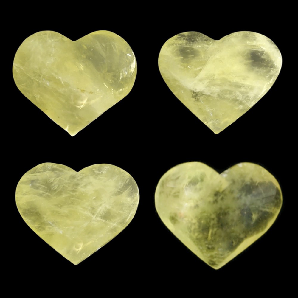 Κιτρίνης (Citrine) φυσικός ημιπολύτιμος λίθος σε σχήμα καρδιά 5.5cm∽6.5cm Λίθοι Χώρου