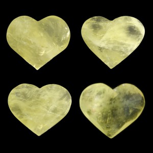 Κιτρίνης (Citrine) φυσικός ημιπολύτιμος λίθος σε σχήμα καρδιά 5.5cm∽6.5cm Λίθοι Χώρου