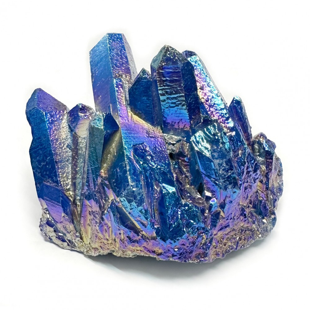 Χαλαζίας Aura Μπλε (Aura Quartz) ακανόνιστος φυσικός ημιπολύτιμος λίθος 11cm x 1cm x 9cm Λίθοι Χώρου