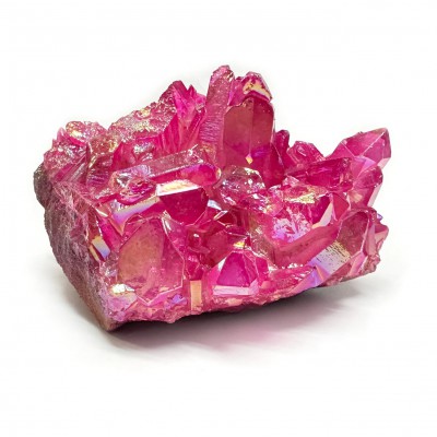 Χαλαζίας Aura Φούξια (Aura Quartz) ακανόνιστος φυσικός ημιπολύτιμος λίθος 8cm x 8cm x 6cm