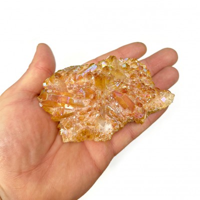Χαλαζίας Aura Μελί (Aura Quartz) ακανόνιστος φυσικός ημιπολύτιμος λίθος 10cm x 6cm x 5cm