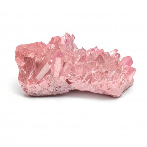 Χαλαζίας Aura Ροζ (Aura Quartz) ακανόνιστος φυσικός ημιπολύτιμος λίθος 10cm x 5cm x 4cm Λίθοι Χώρου
