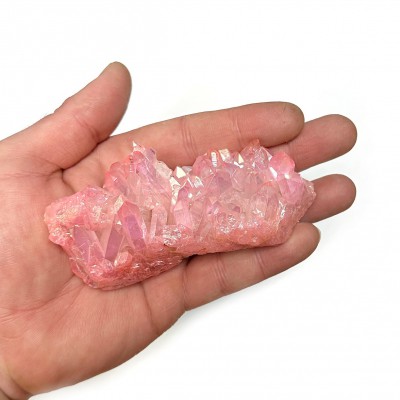 Χαλαζίας Aura Ροζ (Aura Quartz) ακανόνιστος φυσικός ημιπολύτιμος λίθος 10cm x 5cm x 4cm