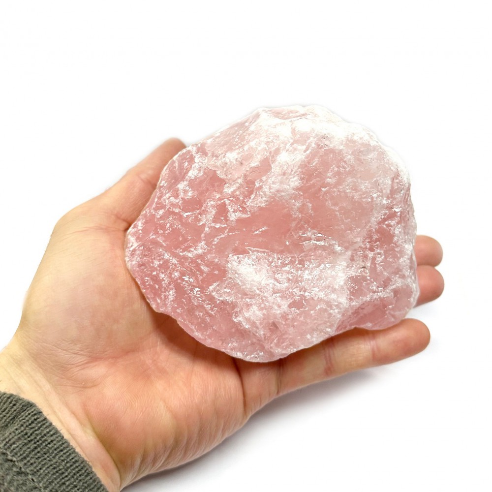Χαλαζίας ροζ (Rose Quartz) ακατέργαστος ακανόνιστος φυσικός ημιπολύτιμος λίθος 12cm x 9cm x 7.5cm Λίθοι Χώρου