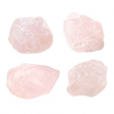 Χαλαζίας ροζ (Rose Quartz) ακατέργαστος ακανόνιστος φυσικός ημιπολύτιμος λίθος 7.5∽9cm