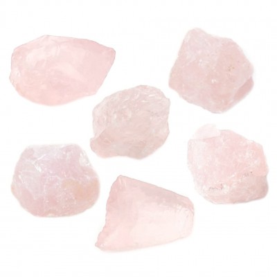 Χαλαζίας ροζ (Rose Quartz) ακατέργαστος ακανόνιστος φυσικός ημιπολύτιμος λίθος 5.5∽6.5cm