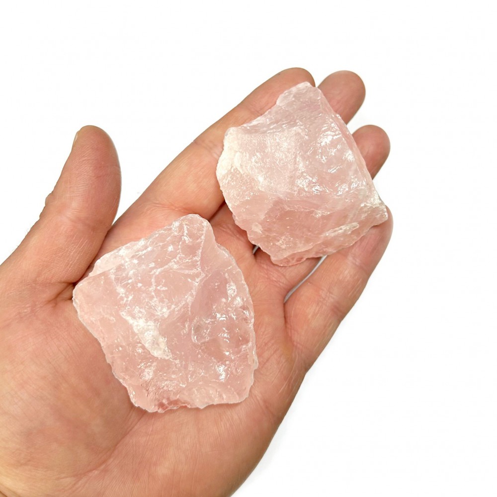 Χαλαζίας ροζ (Rose Quartz) ακατέργαστος ακανόνιστος φυσικός ημιπολύτιμος λίθος 5.5∽6.5cm Λίθοι Χώρου