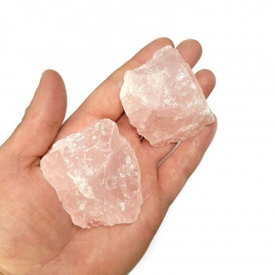 Χαλαζίας ροζ (Rose Quartz) ακατέργαστος ακανόνιστος φυσικός ημιπολύτιμος λίθος 5.5∽6.5cm