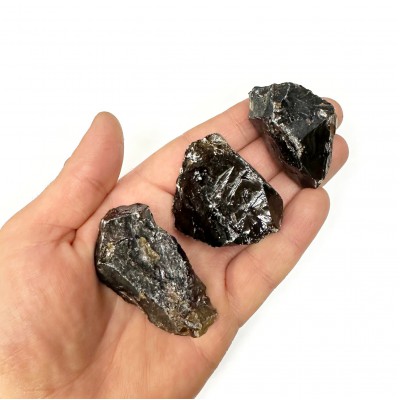 Χαλαζίας Καπνίας (Dark Smoky Quartz) ακατέργαστος ακανόνιστος φυσικός ημιπολύτιμος λίθος 4∽5cm