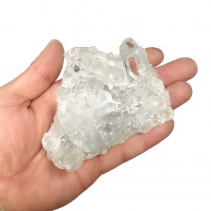 Χαλαζίας (Clear White Quartz) ακατέργαστος φυσικός ημιπολύτιμος λίθος 10cm x 8cm x 4cm Λίθοι Χώρου