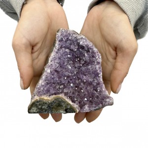 Αμέθυστος μωβ (Amethyst) ακατέργαστος φυσικός ημιπολύτιμος λίθος 11cm x 10.5cm x 7cm Λίθοι Χώρου