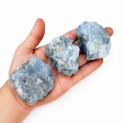 Αγγελίτης (Angelite) ακατέργαστος ακανόνιστος φυσικός ημιπολύτιμος λίθος 6cm∽7cm