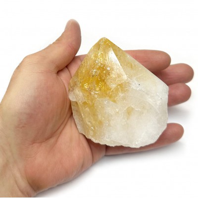Κιτρίνης (Citrine) φυσικός ημιπολύτιμος λίθος με αιχμή 8cm x 7cm x 6.5cm