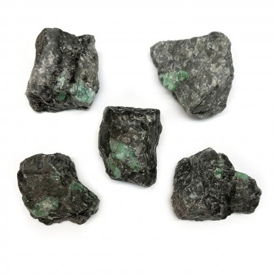 Σμαράγδι (Emerald) ακατέργαστος ακανόνιστος φυσικός πολύτιμος λίθος 6∽7cm