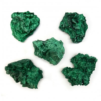 Μαλαχίτης πράσινος (Malachite) ακατέργαστος ακανόνιστος φυσικός ημιπολύτιμος λίθος 7cm ∽ 8cm