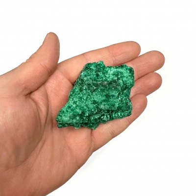 Μαλαχίτης πράσινος (Malachite) ακατέργαστος ακανόνιστος φυσικός ημιπολύτιμος λίθος 6.5cm x 5.5cm x 5cm