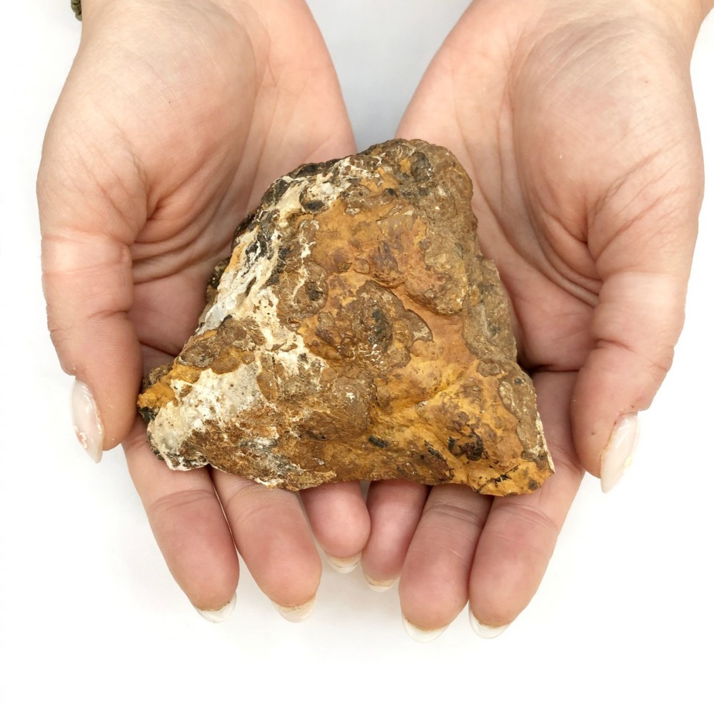 Μιμητίτης (Mimetite) ακατέργαστος φυσικός ημιπολύτιμος λίθος 10cm x 8cm x 6cm Λίθοι Χώρου