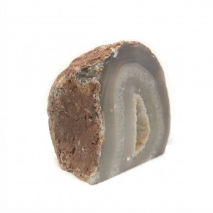 Αχάτης γκρι (Agate) ακατέργαστος φυσικός ημιπολύτιμος λίθος 9.5cm x 9cm x 7cm Λίθοι Χώρου