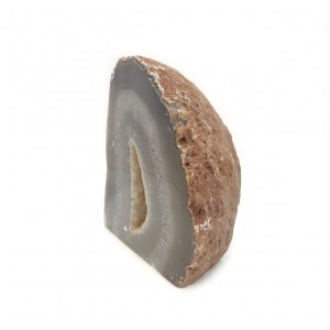 Αχάτης γκρι (Agate) ακατέργαστος φυσικός ημιπολύτιμος λίθος 9.5cm x 9cm x 7cm Λίθοι Χώρου