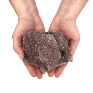 Χαλαζίας (Strawberry Quartz) ακατέργαστος φυσικός ημιπολύτιμος λίθος 12cm x 9cm x 9cm Λίθοι Χώρου