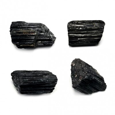 Τουρμαλίνη μαύρη (Tourmaline) ακατέργαστος ακανόνιστος φυσικός ημιπολύτιμος λίθος 4∽5cm