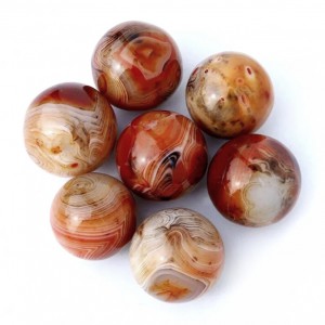 Κορνεόλη (Carnelian) φυσικός ημιπολύτιμος λίθος σφαίρα 3.3cm∽3.5cm Σφαίρες Ημιπολύτιμοι Λίθοι